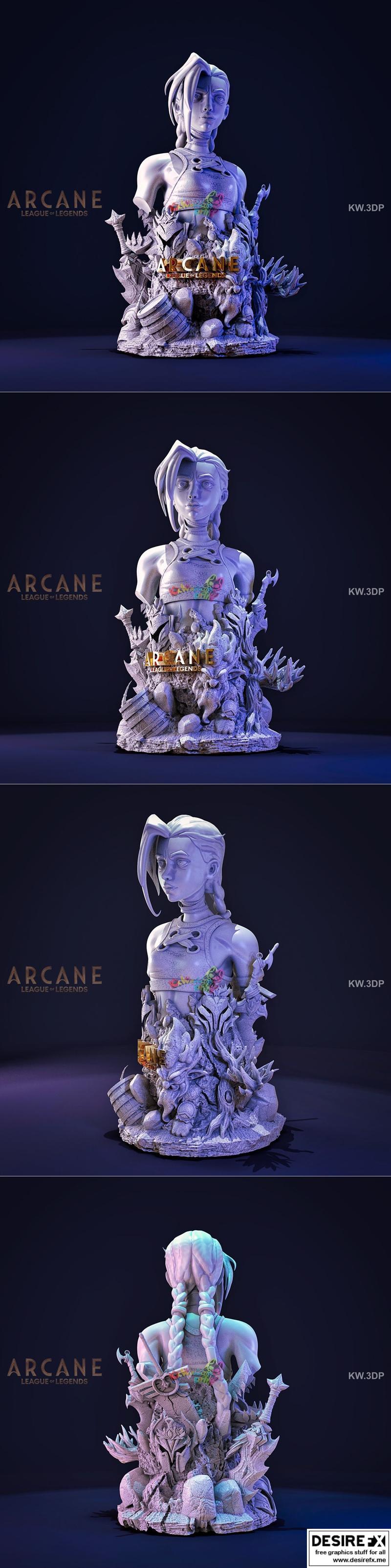 奇幻坐姿角色3D打印模型|Pedestal Arcane Jimx – 3D Print Model STL