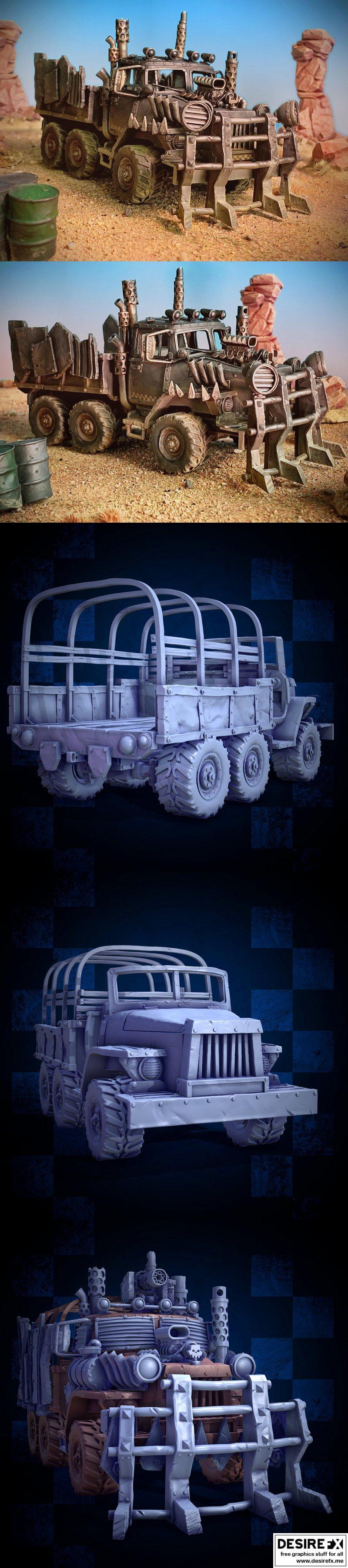 MrModulork卡车及配件套装A 3D打印模型|MrModulork’s Truck & Accessories – Kit A – 3D Print Model STL