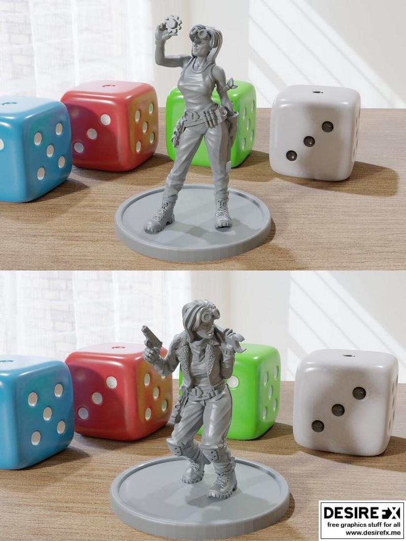 后末日迷你模型——3D打印模型STL|Post Apocalyptic Miniatures – Mechanics – 3D Print Model STL