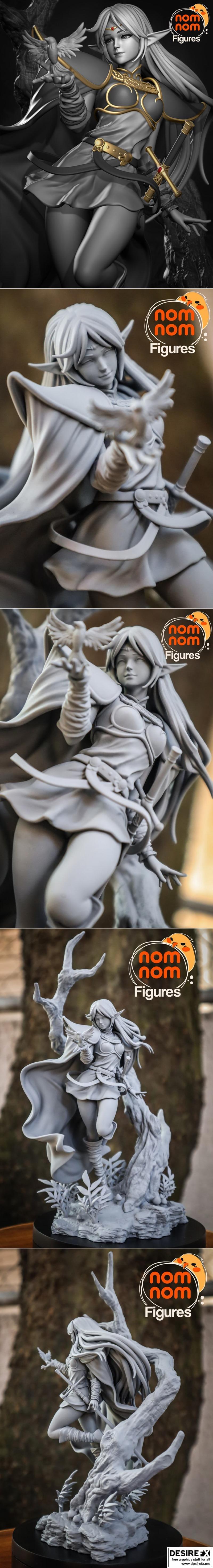 《洛多斯纪事 – 德尔提特 3D打印模型》|Record of Lodoss War – Deedlit – 3D Print Model STL