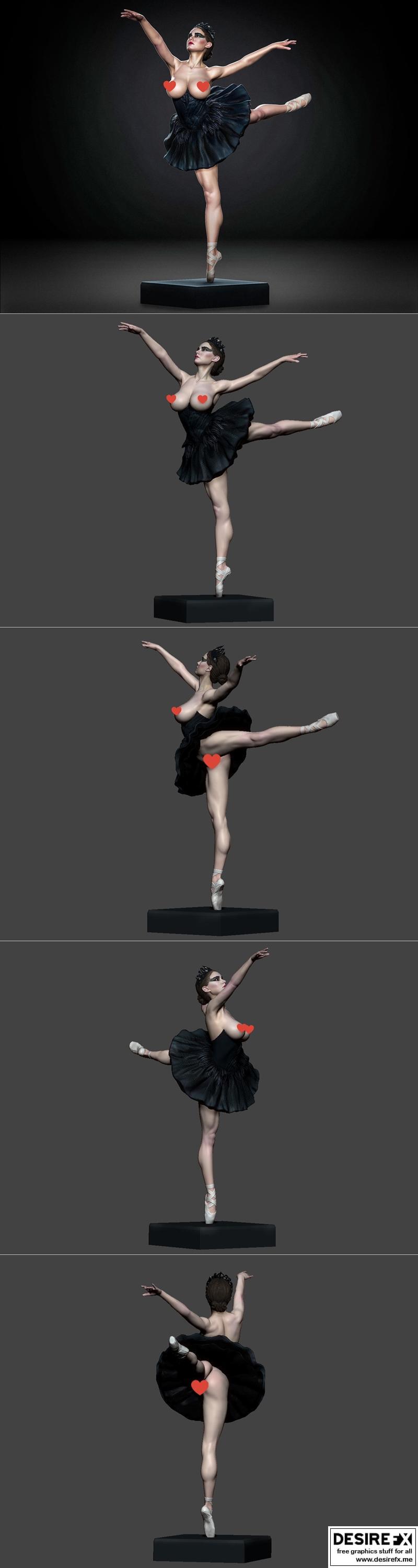 黑天鹅3D打印模型|Black Swan NSFW Version – 3D Print Model STL
