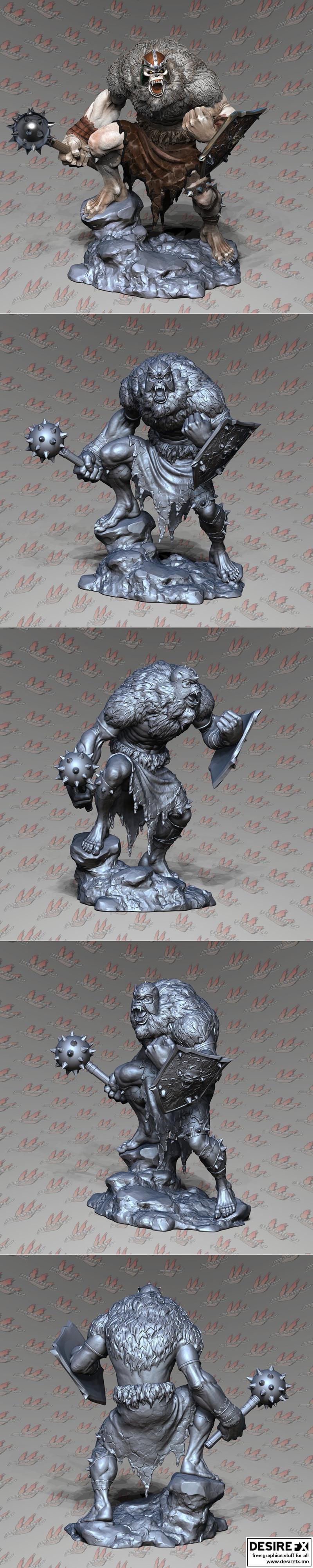 Monkian - 3D打印模型：动漫游戏角色造型|Monkian – 3D Print Model STL