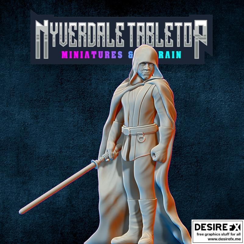 《曼达洛人-卢克·天行者-3D打印模型》|The Mandalorian – Luke Skywalker – 3D Print Model STL