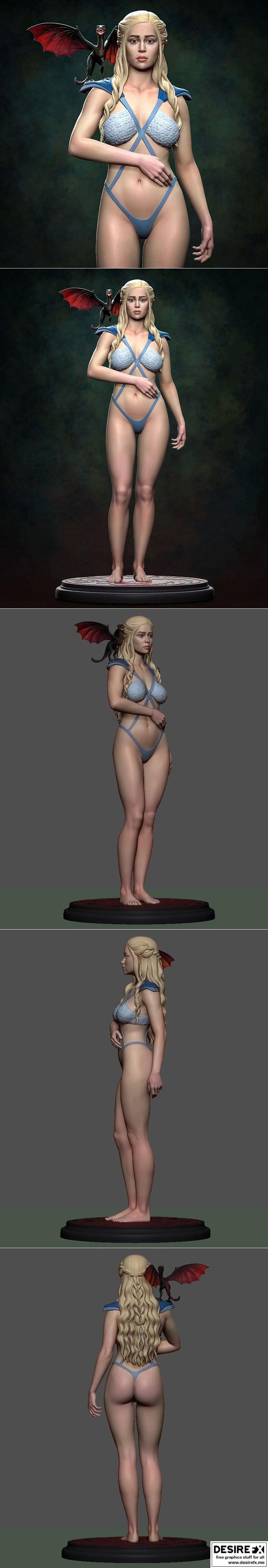 龙妈3D打印模型|Daenerys – 3D Print Model STL