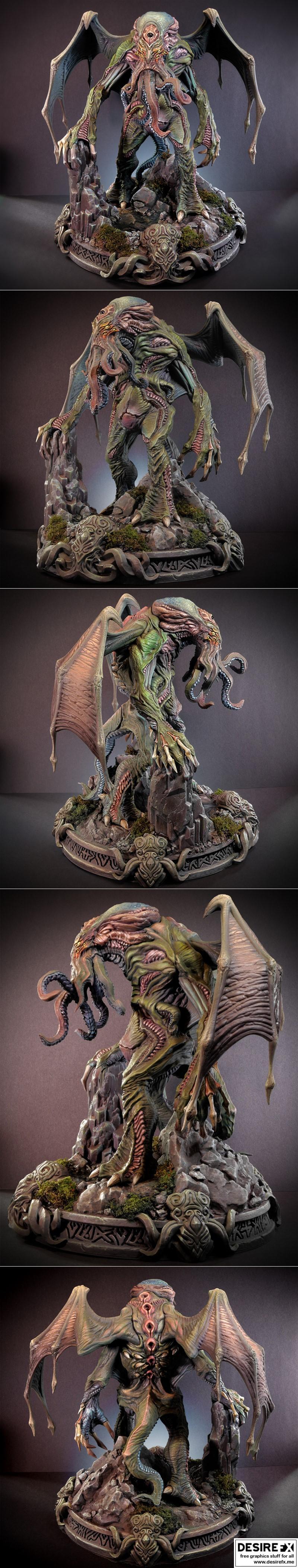 古神之形：Cthulhu 3D打印模型|Cthulhu – 3D Print Model STL