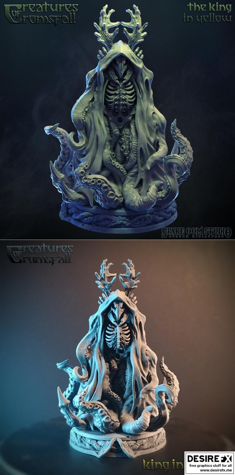 黄金之王 - 3D打印模型|King In Yellow – 3D Print Model STL