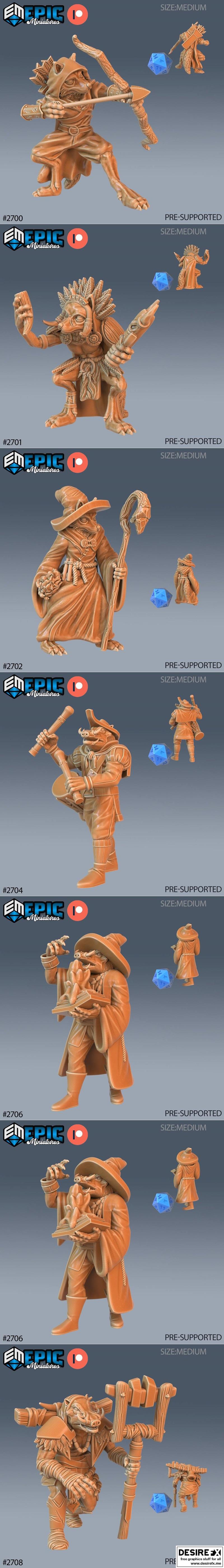史诗微型模型—冬日狂欢3D打印作品|Epic Miniatures – Wild Winter Holidays – 3D Print Model STL