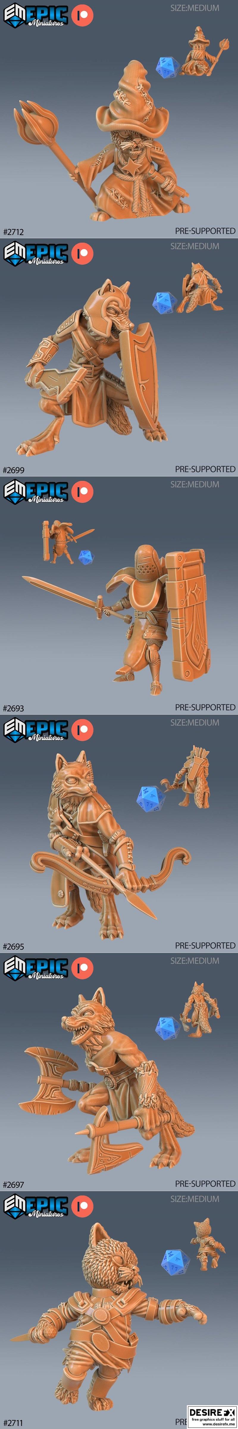史诗微型模型—冬日狂欢3D打印作品|Epic Miniatures – Wild Winter Holidays – 3D Print Model STL