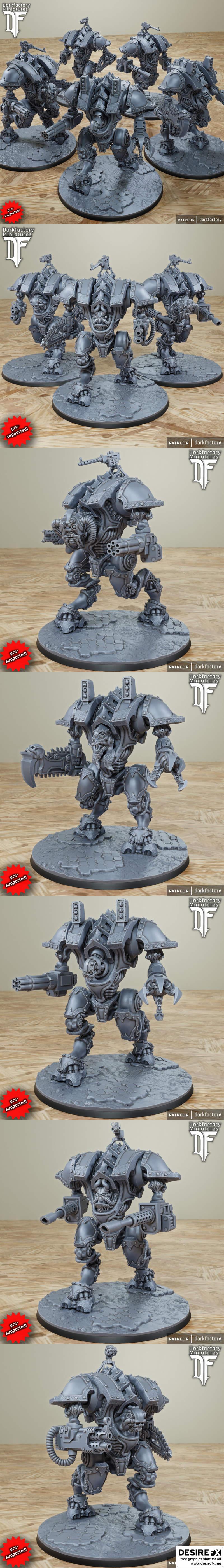 Dorkfactory - 死亡滑板者 - 3D打印模型|Dorkfactory – Death Strider – 3D Print Model STL