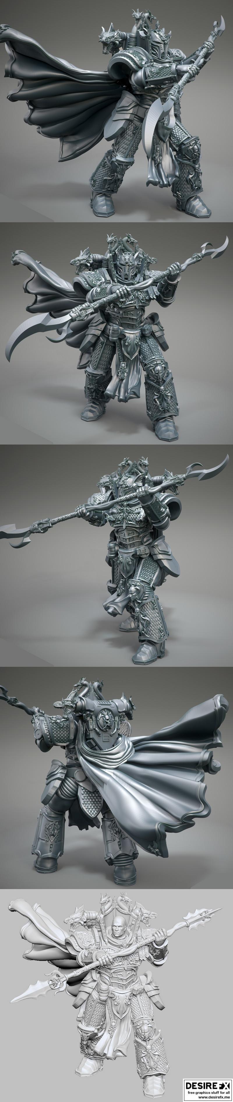 阿尔法里乌斯·欧梅戈恩姿势2 3D打印模型|Alpharius Omegon Pose 2 – 3D Print Model STL