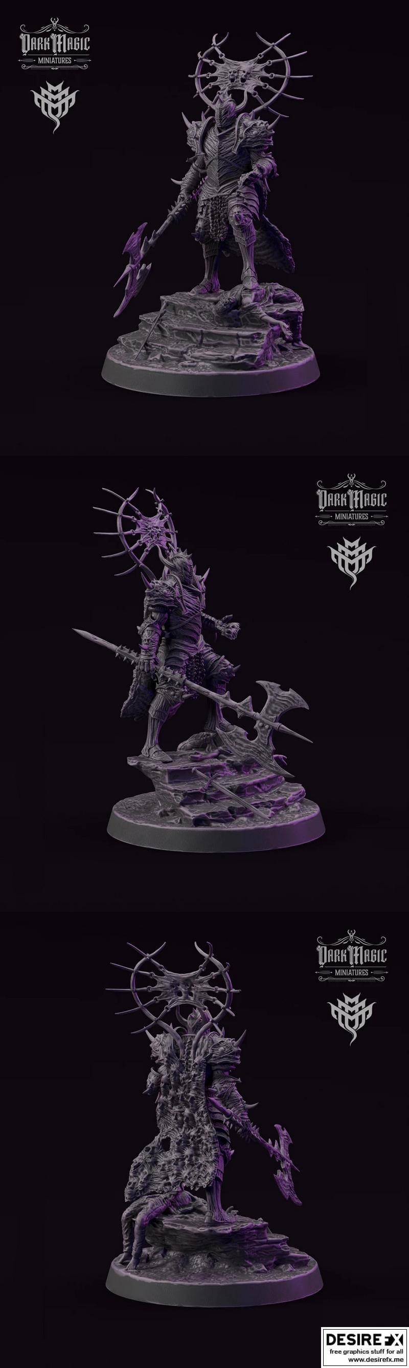 3D打印模型：死骑士甲壳姿态|Flesh Carapace Death Knight Pose 1 – 3D Print Model STL