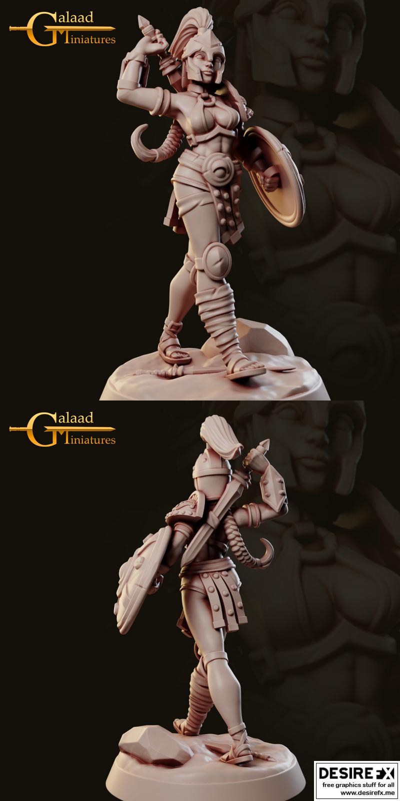 Arena Fighters Sanna 3D打印模型|Arena Fighters – Sanna 2 – 3D Print Model STL