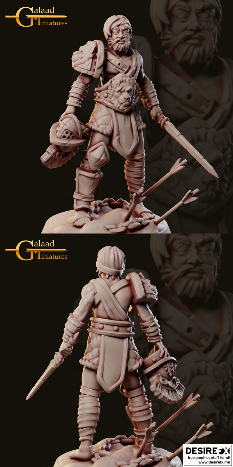 剑士2 3D打印模型|Arena Fighters – Swordman 2 – 3D Print Model STL
