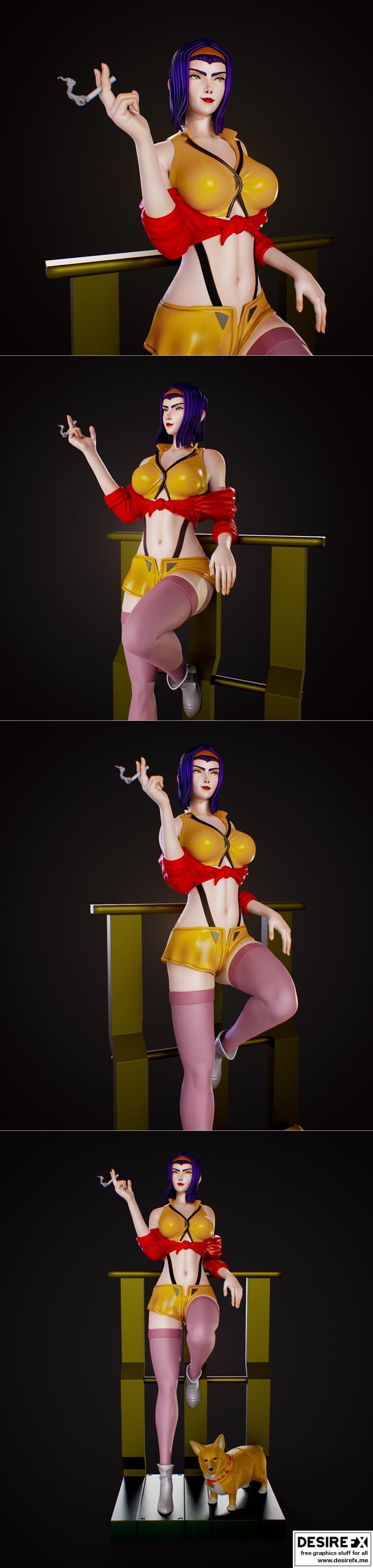 Faye Valentine 3D打印模型|Faye Valentine – 3D Print Model STL