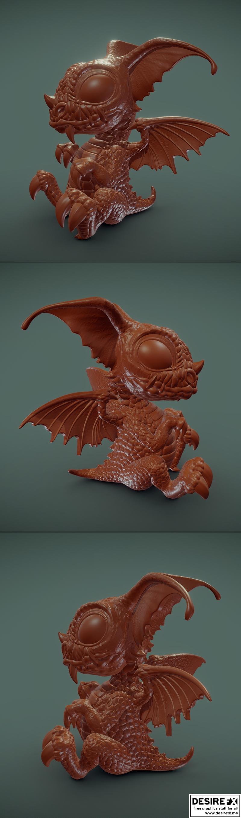 小龙维尔戈 3D打印模型|Little Dragon Vilgo – 3D Print Model STL