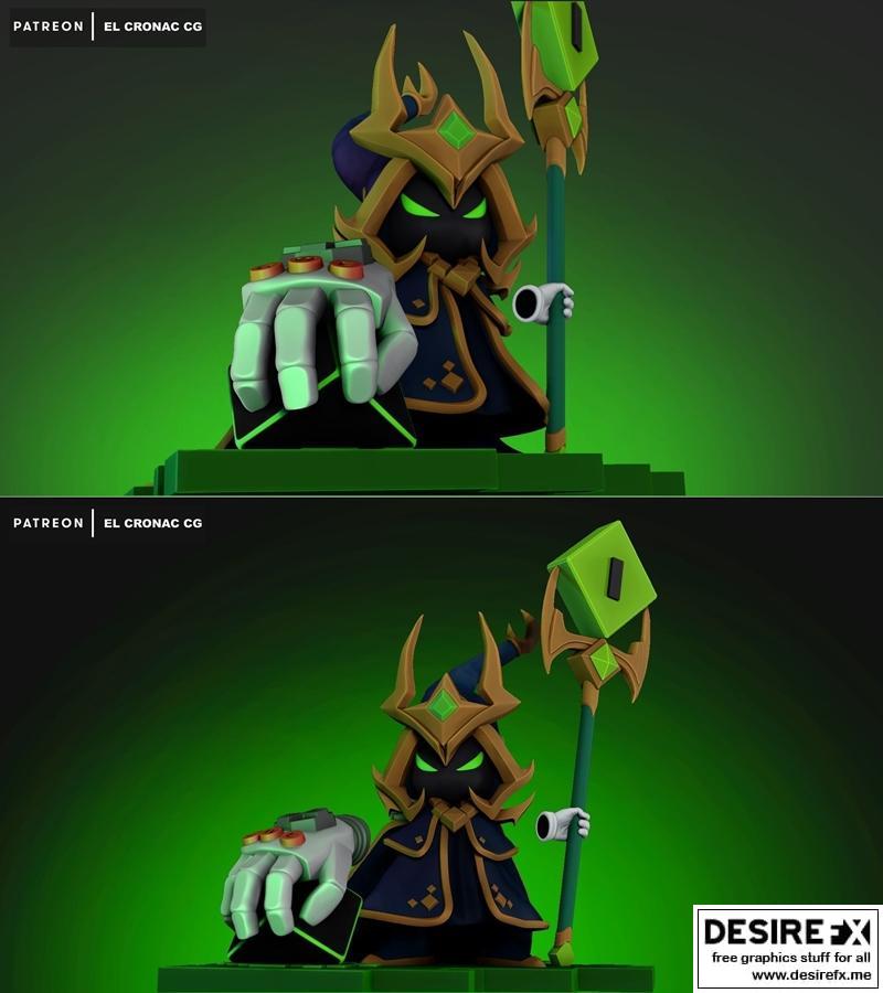 LOL维迦最终BOSS 3D打印模型|Final Boss Veigar – League of Legends – Inaki Sculpts – 3D Print Model STL