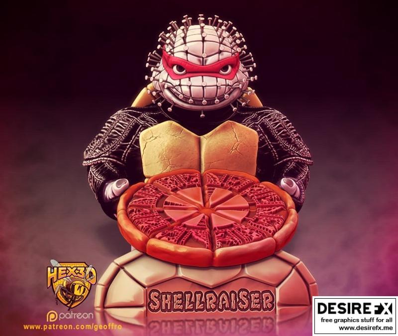 Hex3D - Shellraiser - 3D打印模型|Hex3D – Shellraiser – 3D Print Model STL