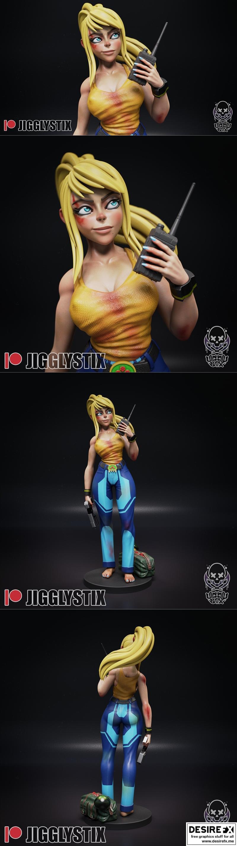 metroid 与 反恐精英 3D打印模型：吉格利斯克斯|Metroid x Die Hard – Jigglystix – 3D Print Model STL