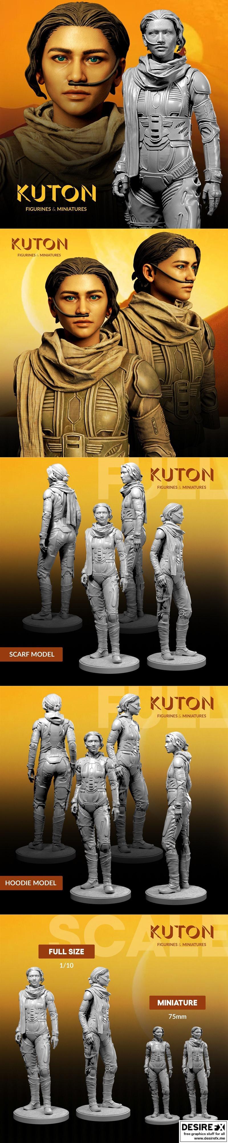 沙丘-Chani-3D打印模型|Chani – Dune – 3D Print Model STL