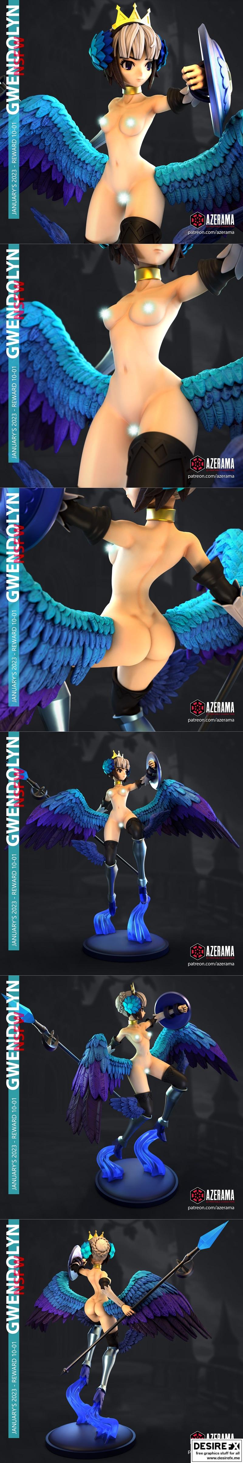 Azerama 3D打印模型：Gwendolyn|Gwendolyn – Azerama – 3D Print Model STL