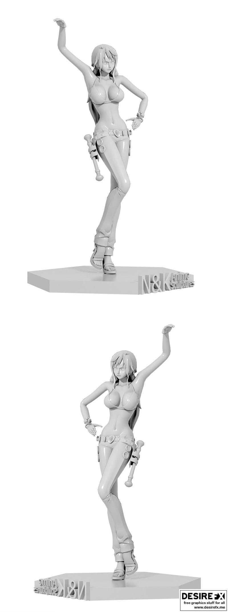 Nami - 动漫3D打印模型|Nami – 3D Print Model STL