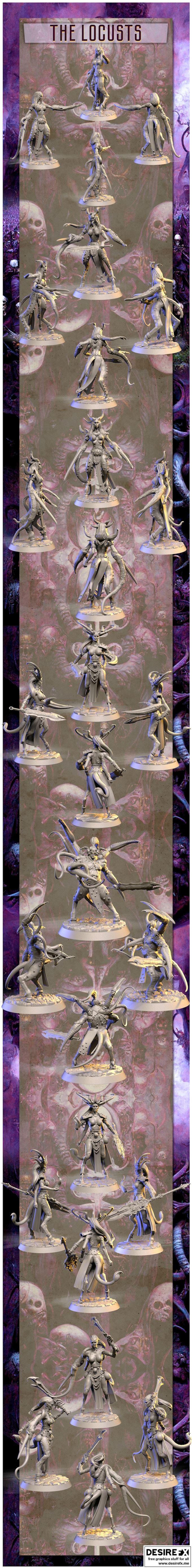 蝗虫——3D打印模型 STL|Locust – 3D Print Model STL