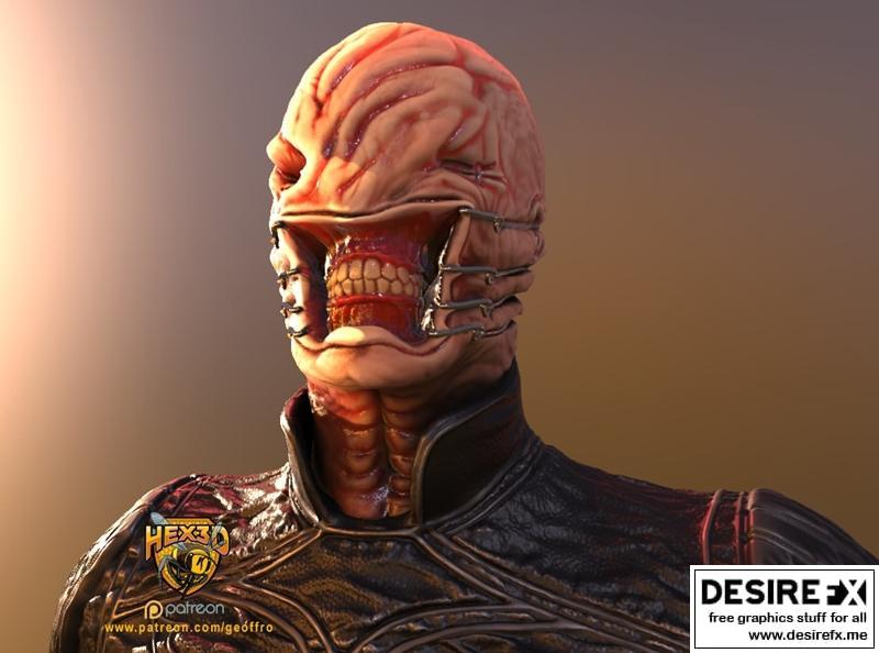 Hex3D - 奥术低语者 v1 - 3D打印模型|Hex3D – Hellraiser Chatterer v1 – 3D Print Model STL