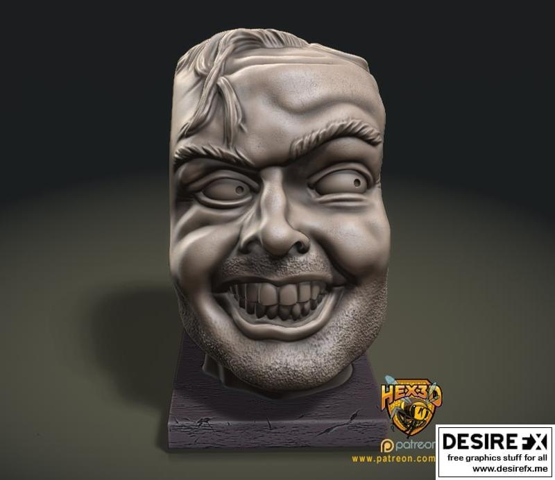 Hex3D - 乔尼 - 3D打印模型|Hex3D – Heres Johnny – 3D Print Model STL