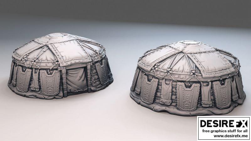 3D打印模型：矮人营地套装|Dwarf camp kit 3D print model