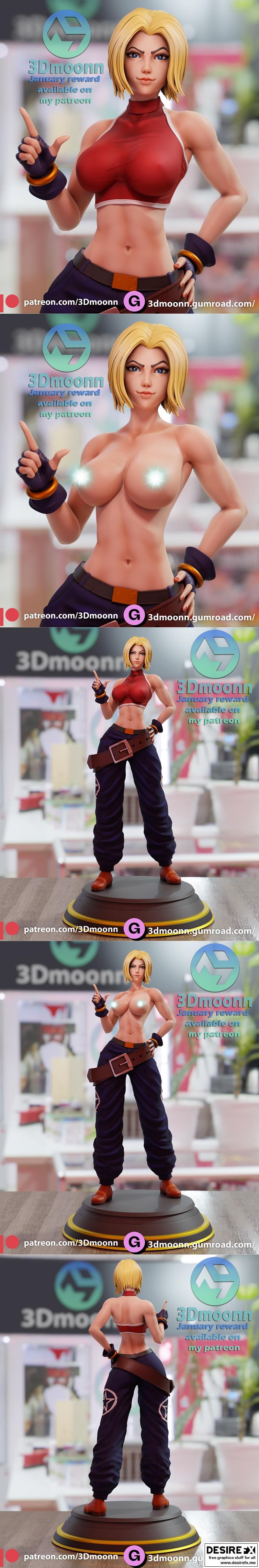 Blue Mary 3D打印模型|Blue Mary – 3Dmoonn – 3D Print Model STL