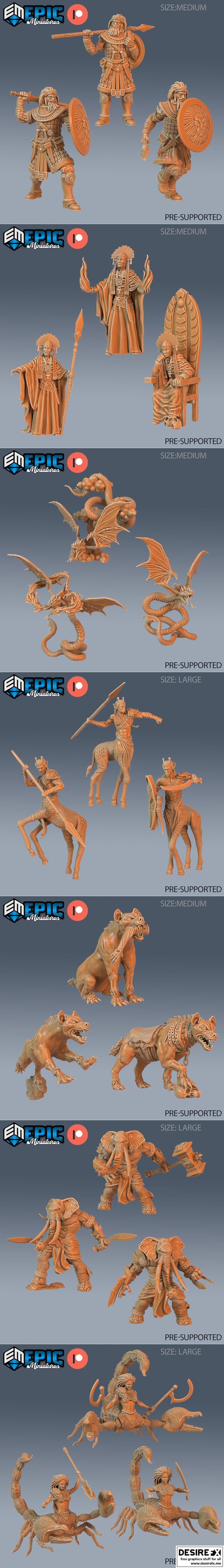 史诗迷你模型——失落乌托邦套装 3D打印模型|Epic Miniatures – Forgotten Utopia Set – 3D Print Model STL