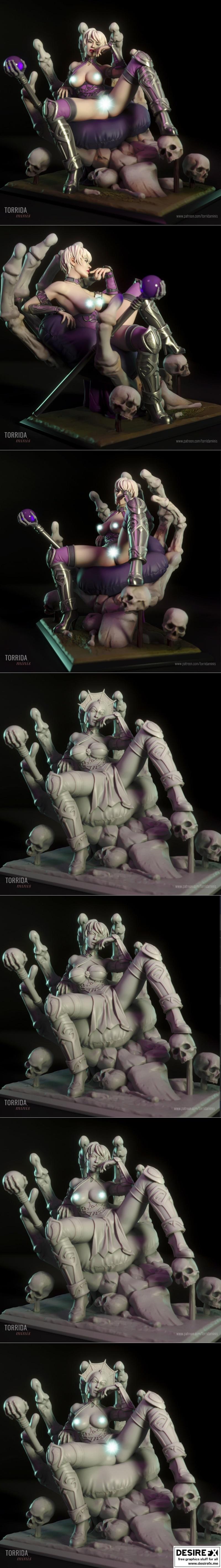 Evil Lyn Torrida 3D打印模型|Evil Lyn – Torrida Minis – 3D Print Model STL