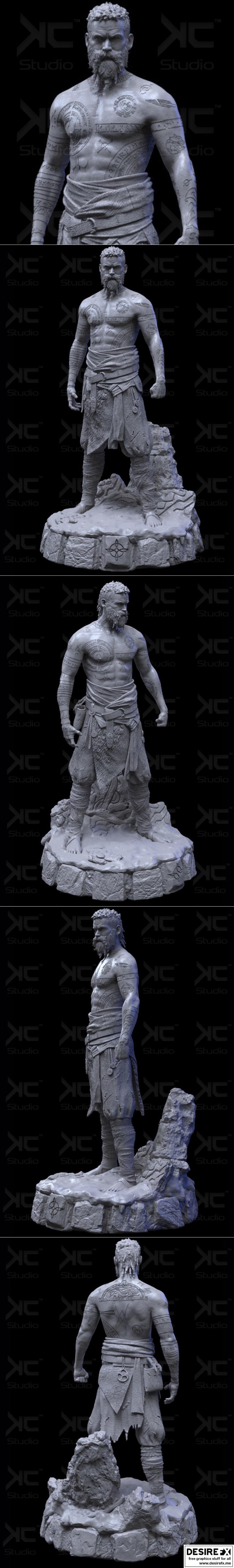 战神巴德尔——3D打印模型|Baldur – God of War fanart – 3D Print Model STL