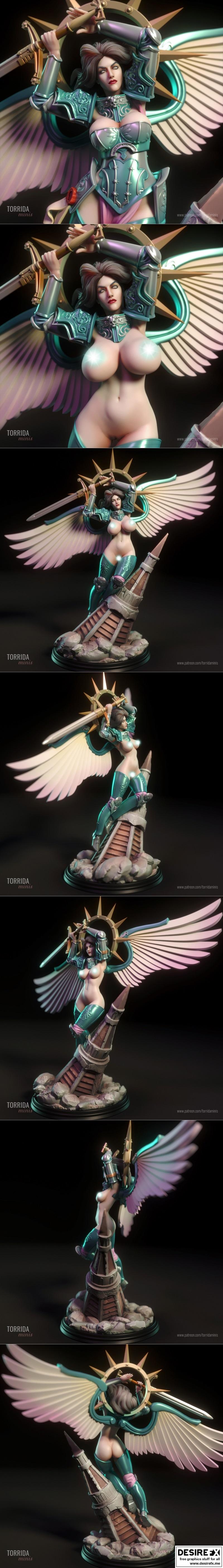 Celeste 托里达迷你模型 3D打印版|Celeste – Torrida Minis – 3D Print Model STL