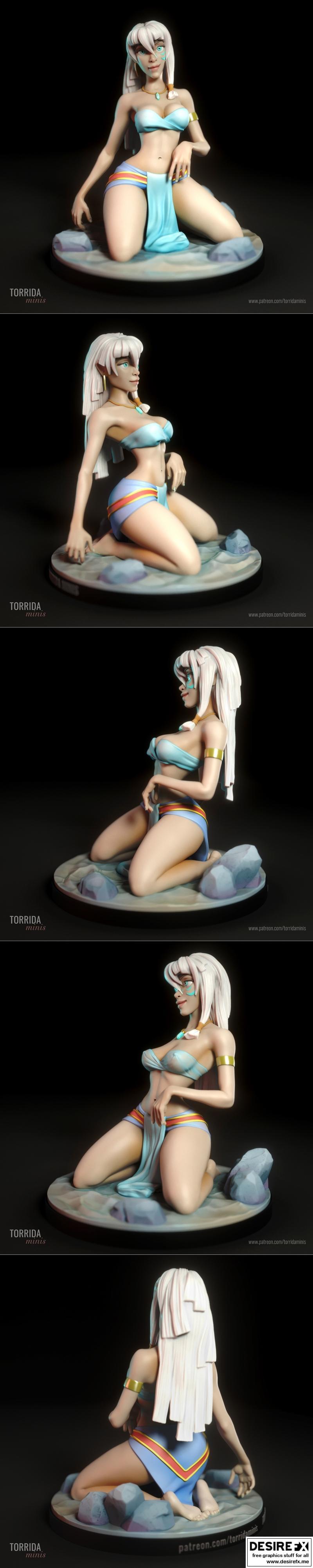 Kida 热情迷你款 3D打印模型|Kida – Torrida Minis – 3D Print Model STL