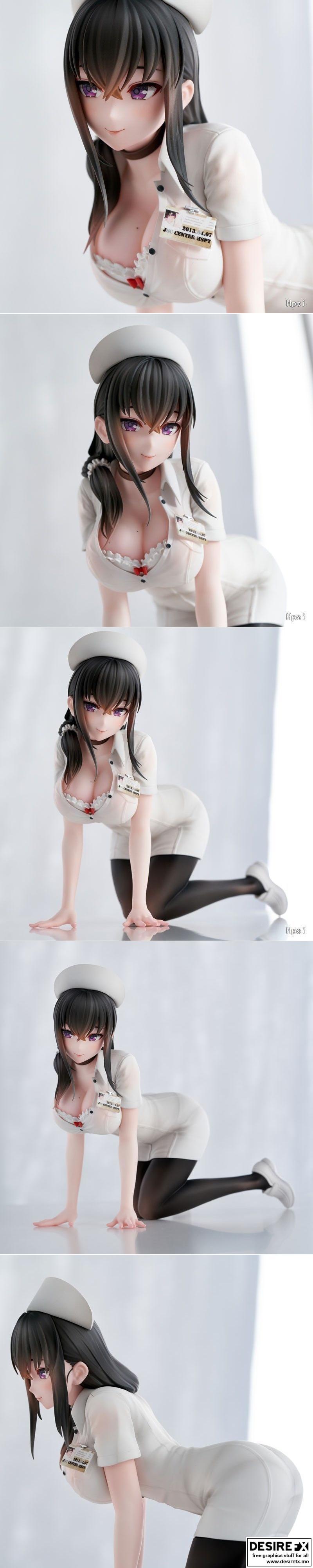 黑丝护士3D打印模型|Black Silk Nurse Figure – 3D Print Model STL