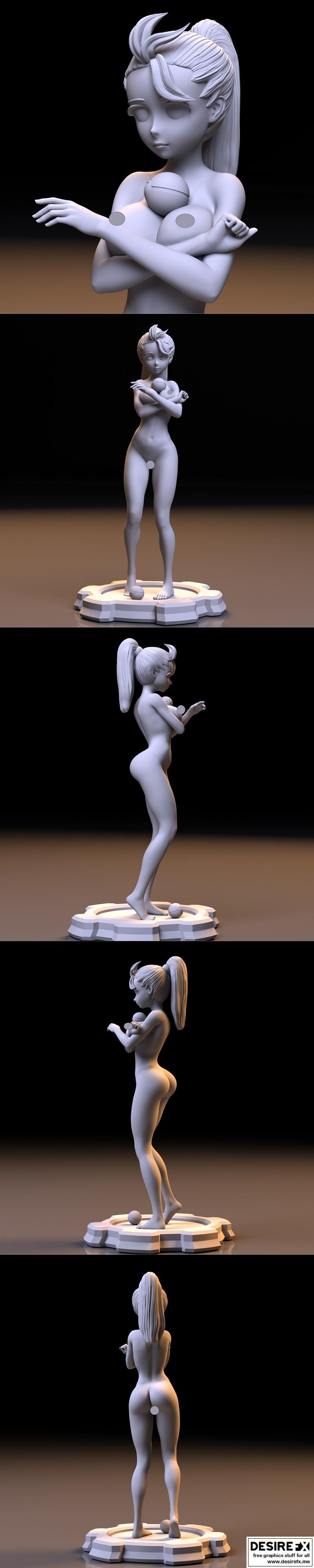 Nemona -宝可梦训练师 3D打印模型|Nemona – Pokemon trainer NSFW Version – 3D Print Model STL