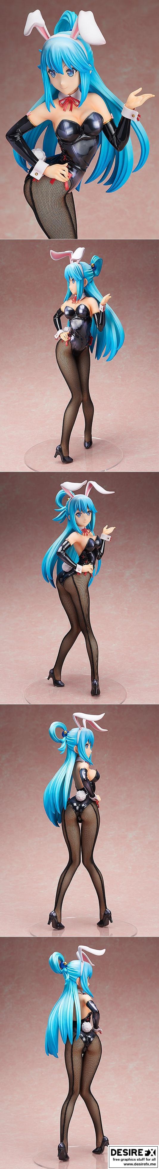 Aqua Bunny – KonoSuba – 3D打印模型|Aqua Bunny – KonoSuba – 3D Print Model STL