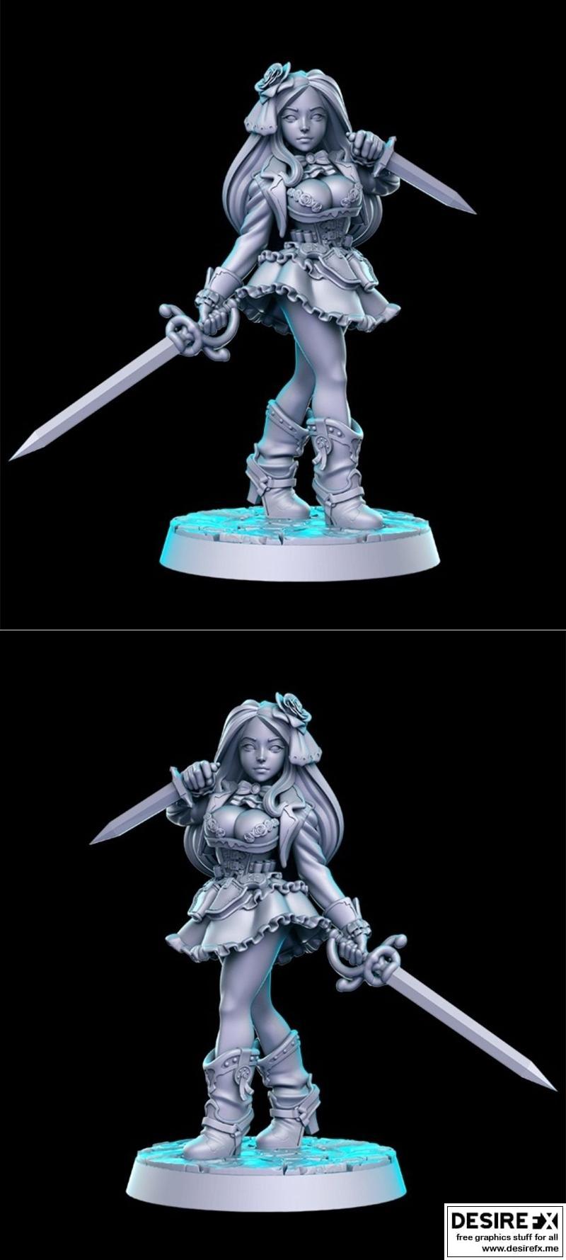 RN工作室 - 紫罗兰 - 3D打印模型|RN Estudio – Violeta – 3D Print Model STL