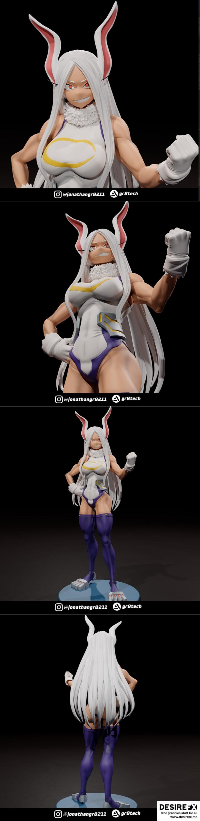 我的英雄学院 3D打印模型|Mirko Hero My Academia – 3D Print Model STL