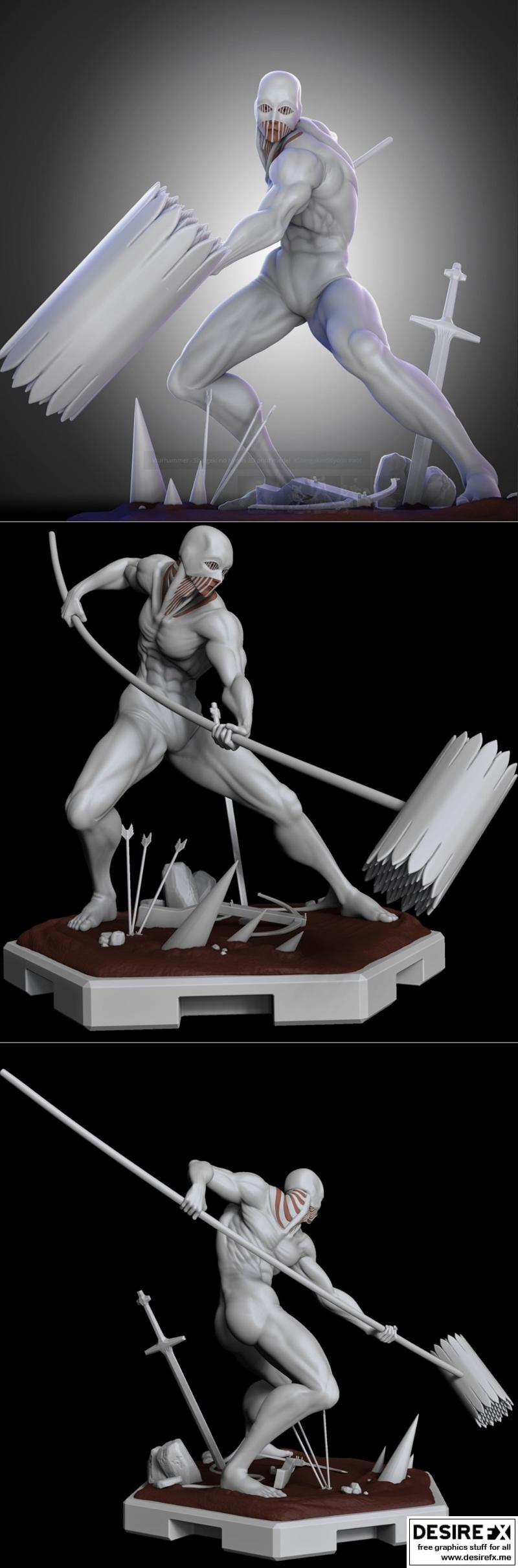 进击的巨人 3D打印模型|Shingeki no Kyojin – 3D Print Model STL