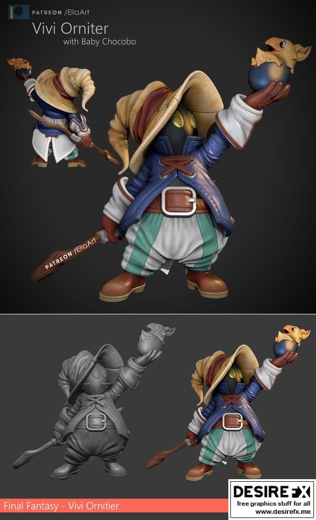 EllaArt - 3D打印模型 - Vivi Ornitier|EllaArt – Vivi Ornitier – 3D Print Model STL