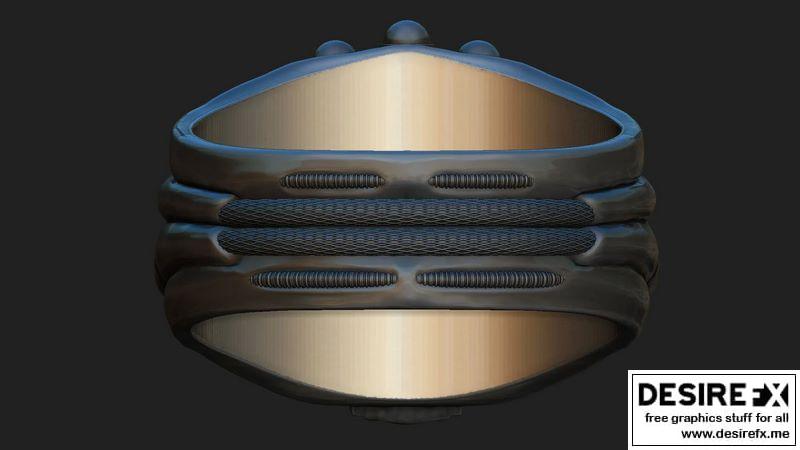 黑暗千年 Skull戒指 复古赛博朋克风3D打印模型|DARK MILLENNIUM Skull RING CYBERPUNK STYLE 3D print model