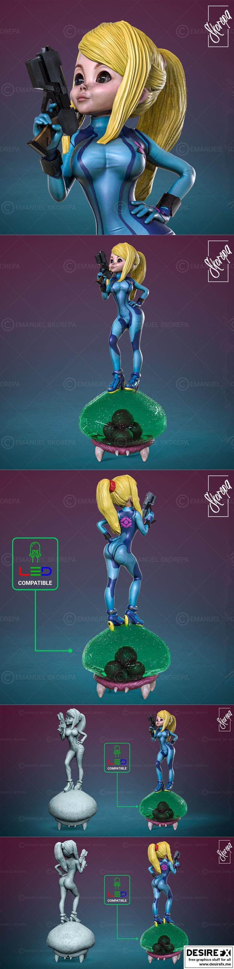 Samus灯 – 3D打印模型|Samus Lamp – 3D Print Model STL