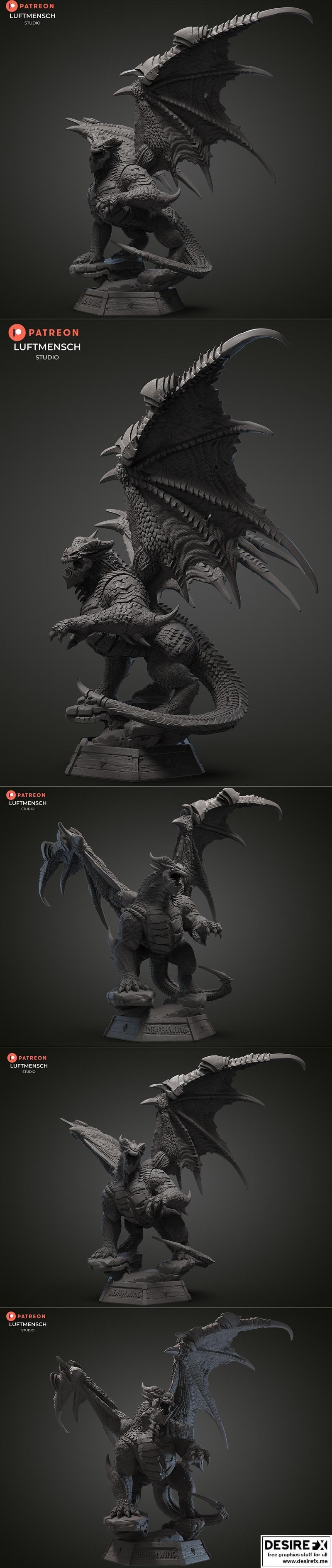 死亡之翼 3D打印模型|Luftmensch – Deathwing – 3D Print Model STL