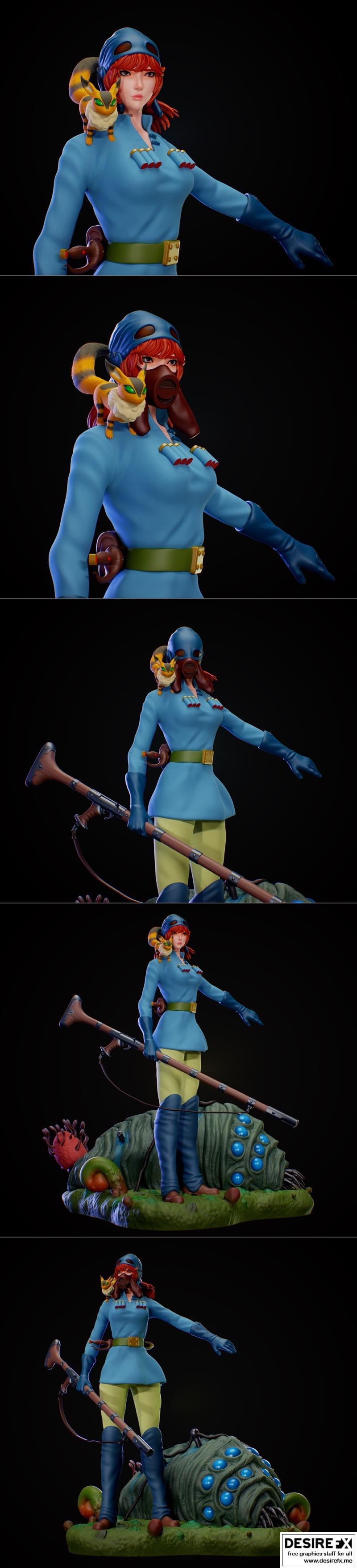 纳尔西卡 3D打印模型|Nausicaa – 3D Print Model STL