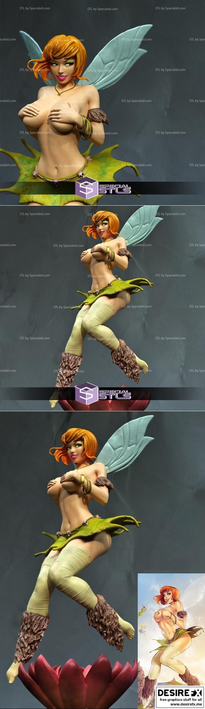 迪士尼小飞侠3D打印模型|Tinker Bell Sexy from Disney – 3D Print Model STL