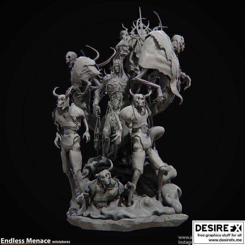 3D打印模型：奈克罗魔导士|Necromancer 3D print model