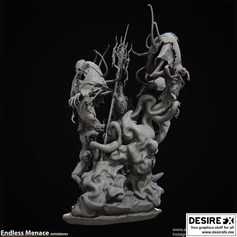 3D打印模型：奈克罗魔导士|Necromancer 3D print model