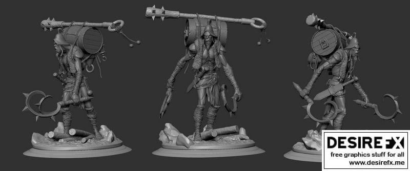 3D打印巨战士模型|Giant warrior Carrier 3D print model